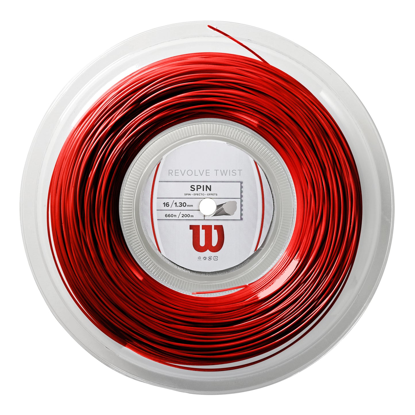 Wilson Revolve Twist Saitenrolle 200m-Rot Wilson Revolve Twist Saitenrolle 200m-Rot