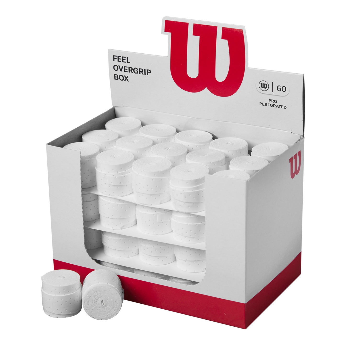 Wilson Pro Overgrip Perforated 60er Pack - weiß Wilson Pro Overgrip Perforated 60er Pack - weiß