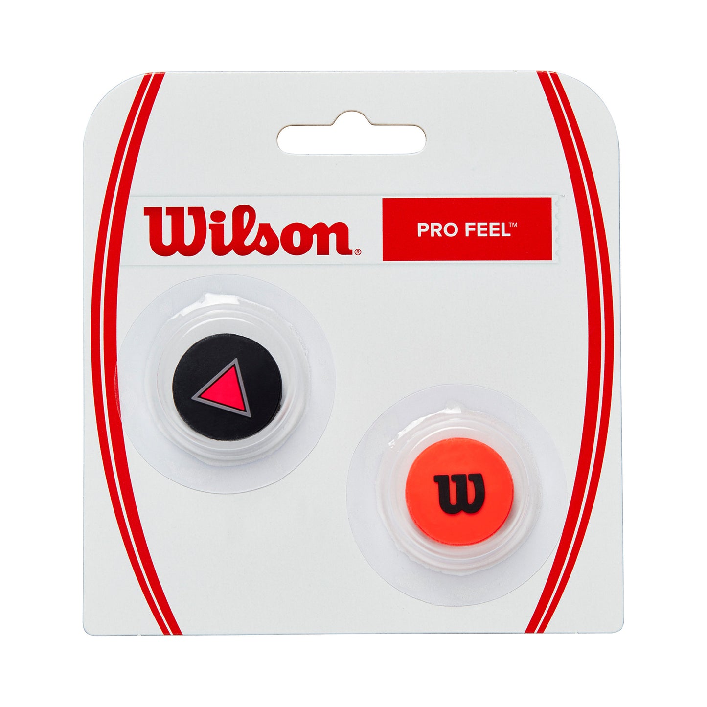 Wilson Clash Pro Feel Clash Dämpfer 2er Pack-Schwarz,Rot Wilson Clash Pro Feel Clash Dämpfer 2er Pack-Schwarz,Rot