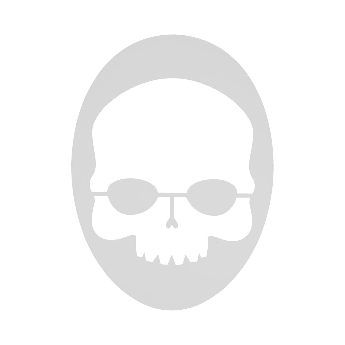 Prince Skull Stencil Logoschablone-Weiß Prince Skull Stencil Logoschablone-Weiß