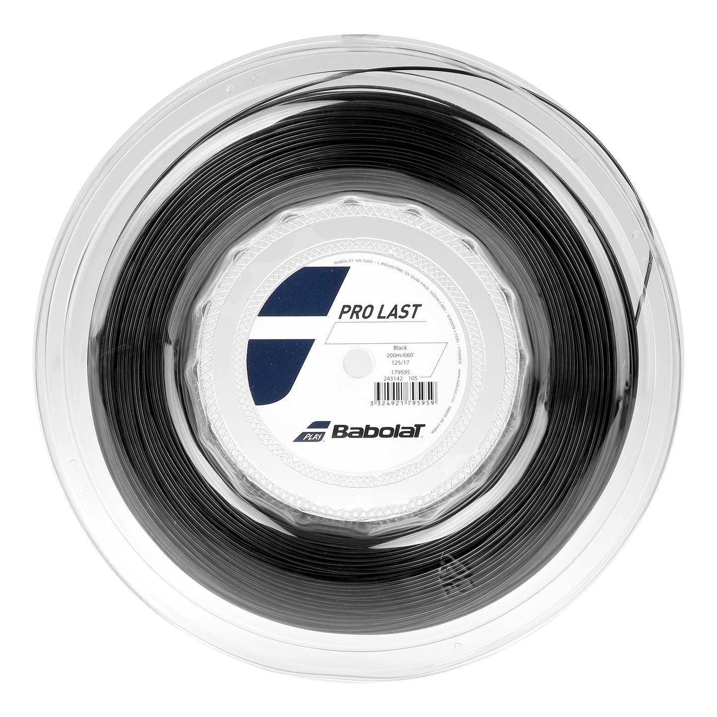 Babolat Pro Last Saitenrolle 200m-Schwarz Babolat Pro Last Saitenrolle 200m-Schwarz