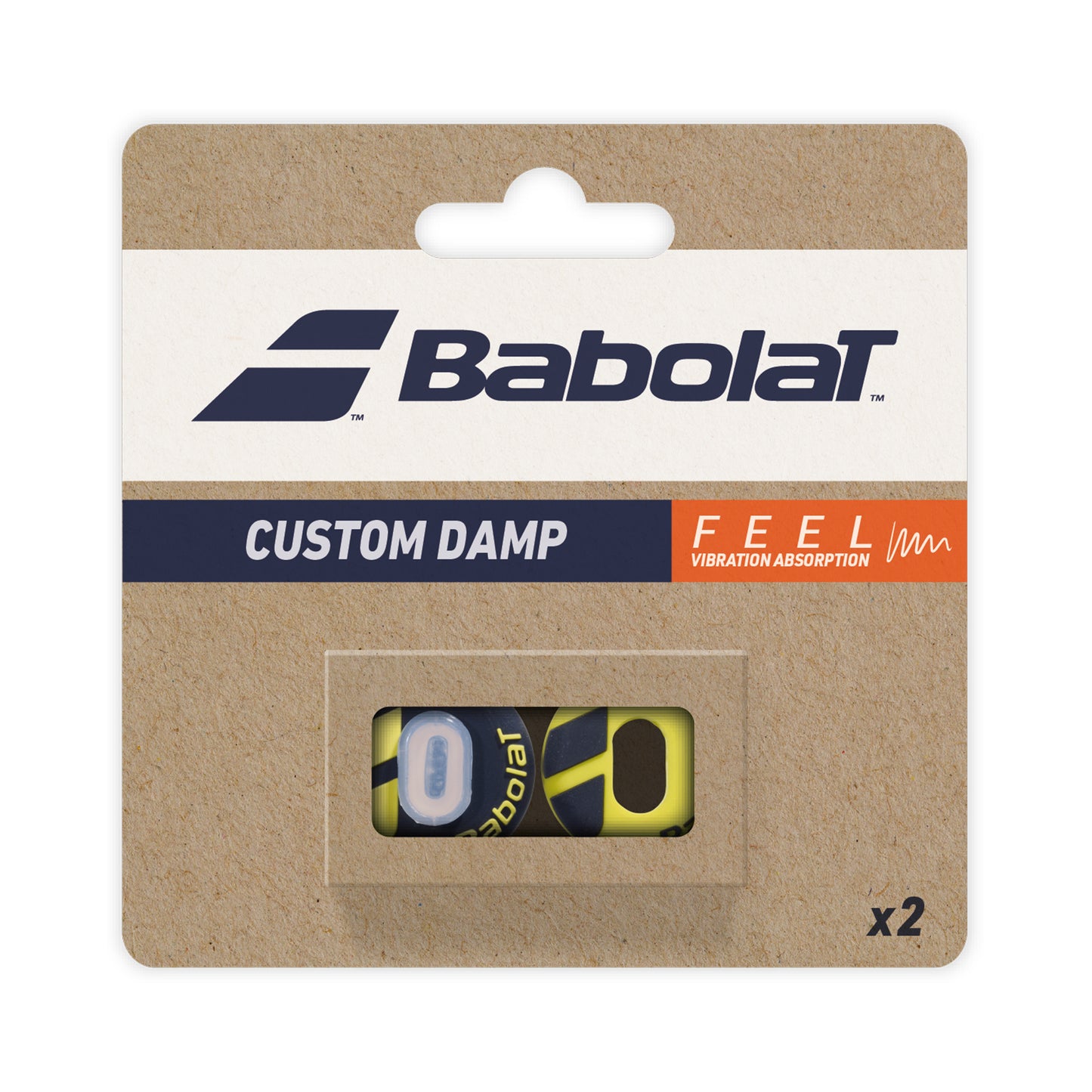 Babolat Custom Damp Dämpfer 2er Pack-Schwarz,Gelb Babolat Custom Damp Dämpfer 2er Pack-Schwarz,Gelb