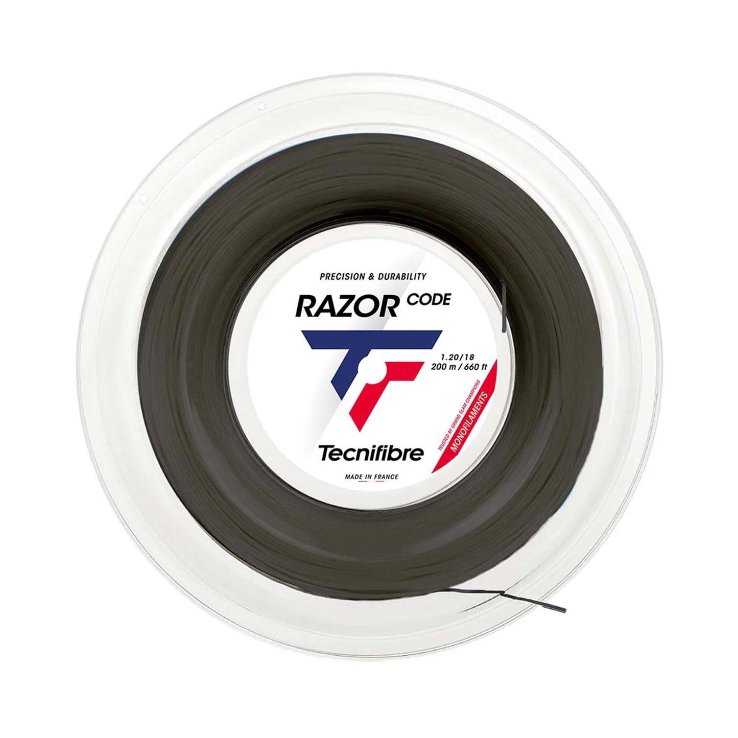 Tecnifibre Razor Code 200m Saitenrolle-Grau Tecnifibre Razor Code 200m Saitenrolle-Grau