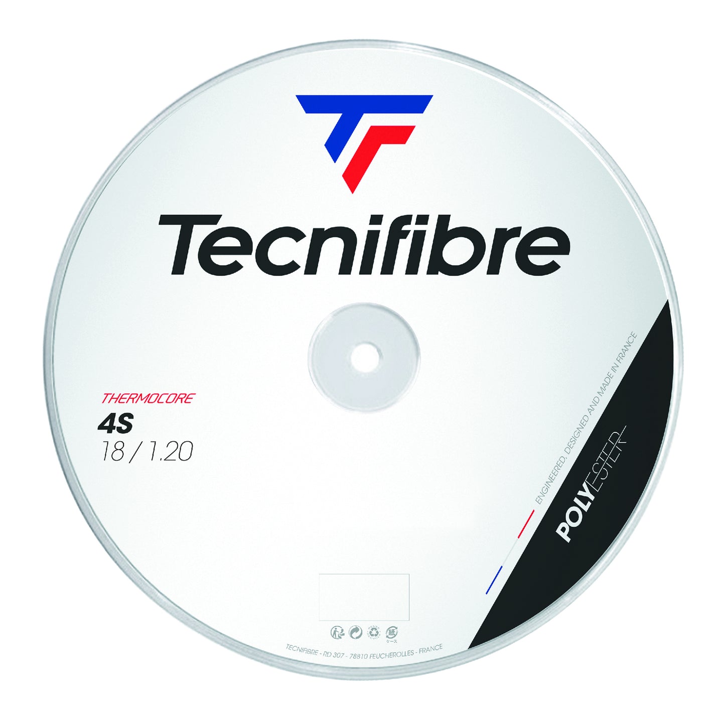 Tecnifibre Black Code 4S 200m Saitenrolle-Schwarz Tecnifibre Black Code 4S 200m Saitenrolle-Schwarz