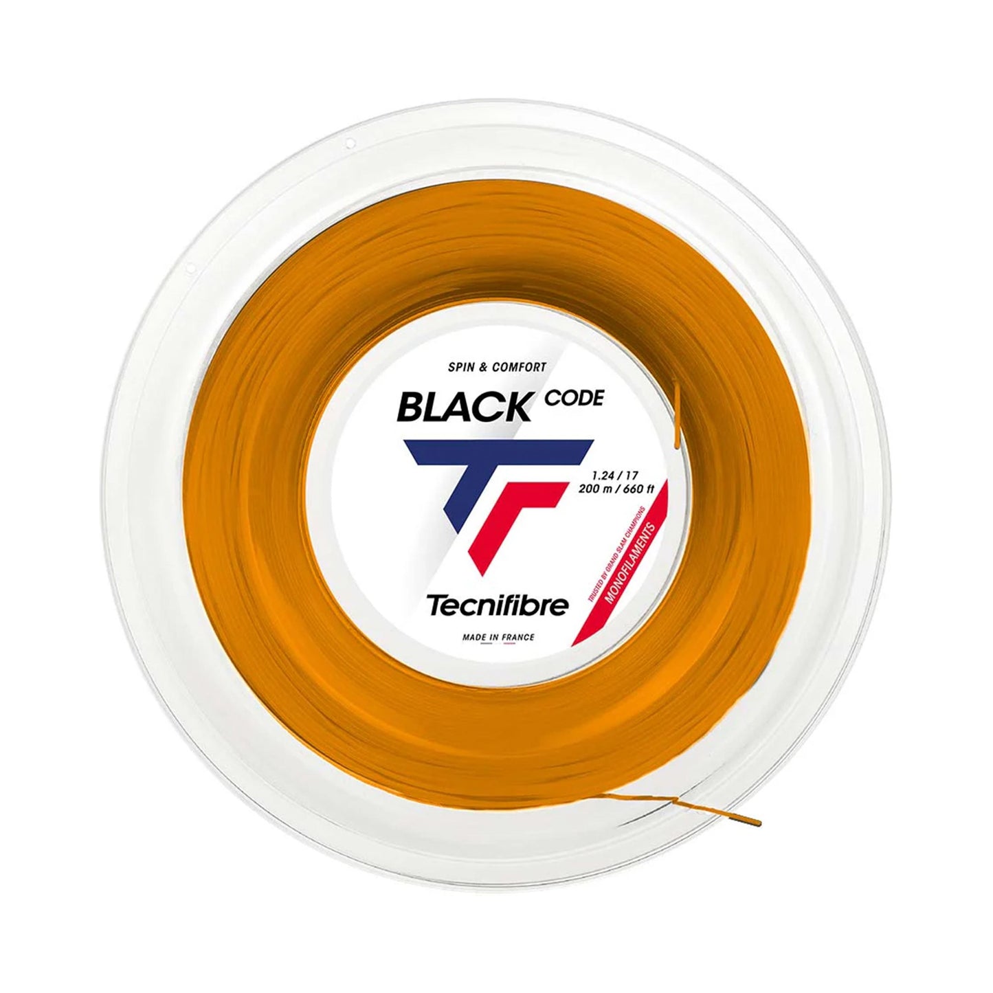 Tecnifibre Black Code Fire 200m Saitenrolle-Orange,Rot Tecnifibre Black Code Fire 200m Saitenrolle-Orange,Rot