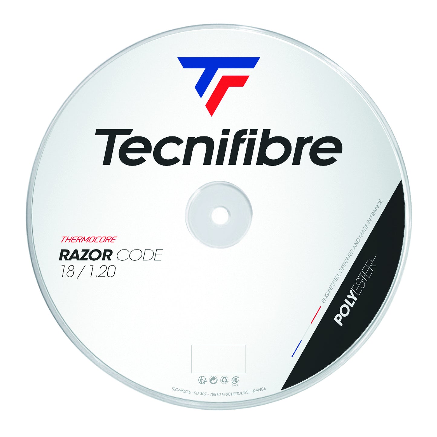 Tecnifibre Razor Code 200m Saitenrolle-Weiß Tecnifibre Razor Code 200m Saitenrolle-Weiß