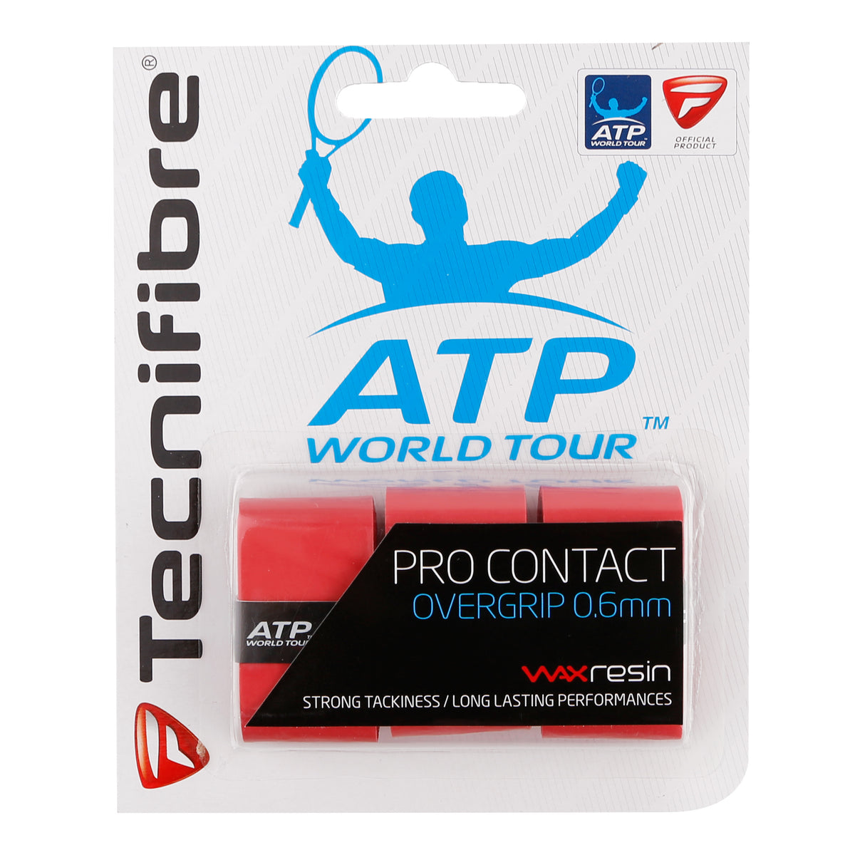 Tecnifibre Contact Pro 3er Pack-Rot Tecnifibre Contact Pro 3er Pack-Rot