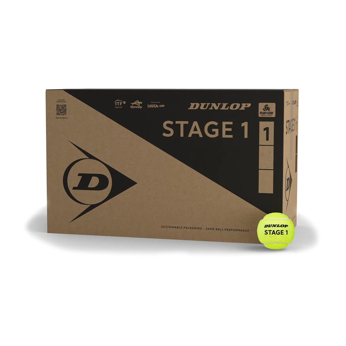 Dunlop Stage 1 Green Play and Stay Ball 18x 4er Dose -gelb Dunlop Stage 1 Green Play and Stay Ball 18x 4er Dose -gelb