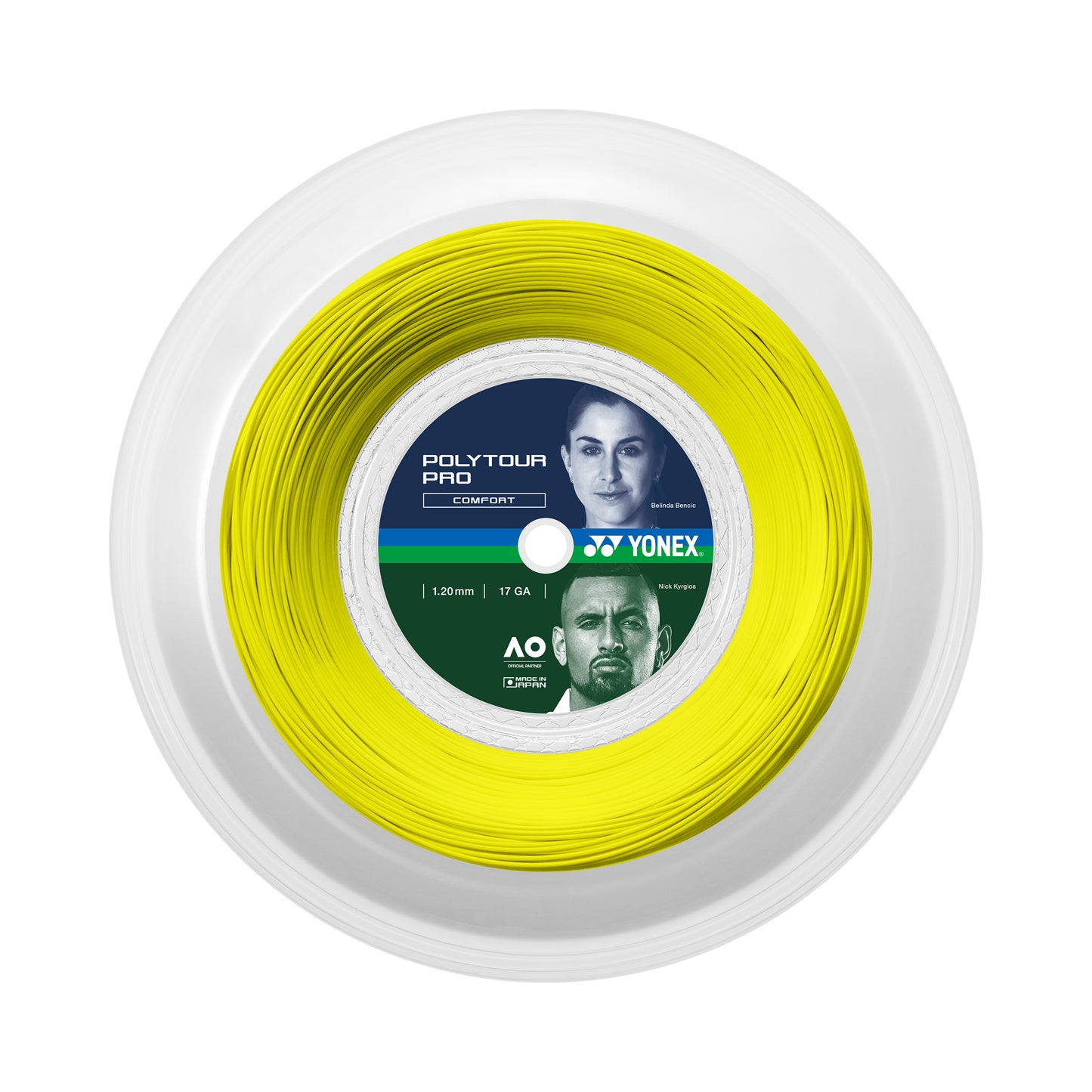 Yonex Poly Tour Pro Saitenrolle 200m-gelb Yonex Poly Tour Pro Saitenrolle 200m-gelb