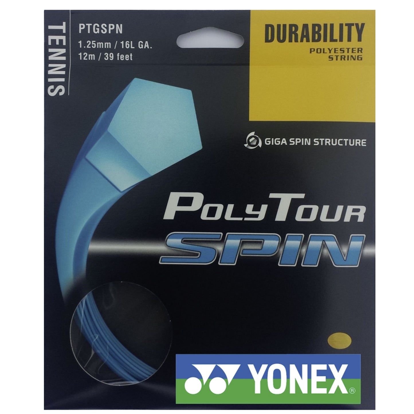 Yonex Poly Tour Spin Saitenset 12m - blau Yonex Poly Tour Spin Saitenset 12m - blau
