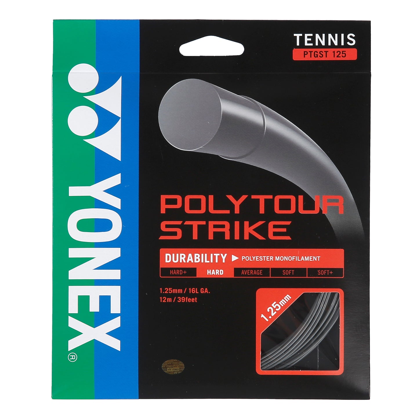 Yonex Poly Tour Strike Saitenset 12m - dunkelgrau Yonex Poly Tour Strike Saitenset 12m - dunkelgrau