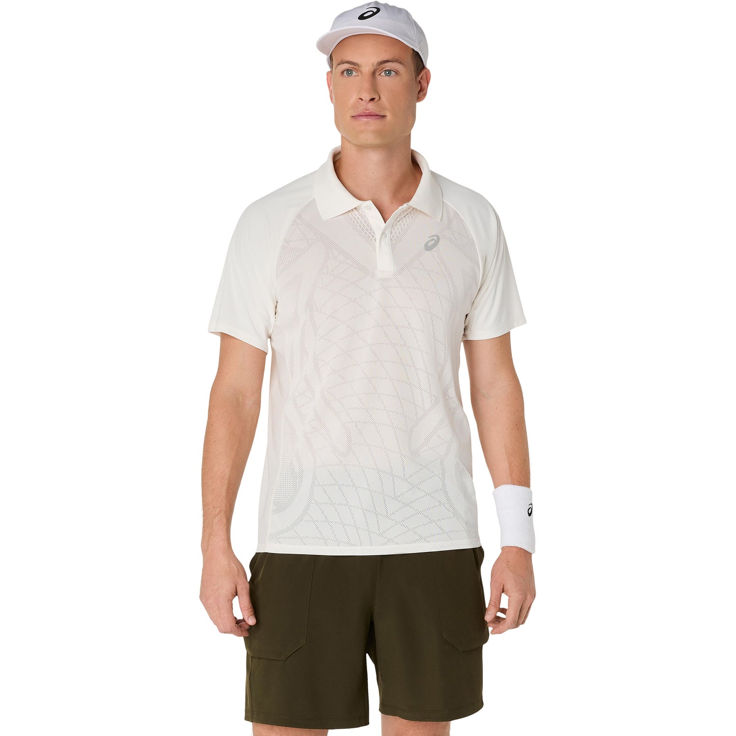 ASICS Match Actibreeze Polo Herren-Creme ASICS Match Actibreeze Polo Herren-Creme