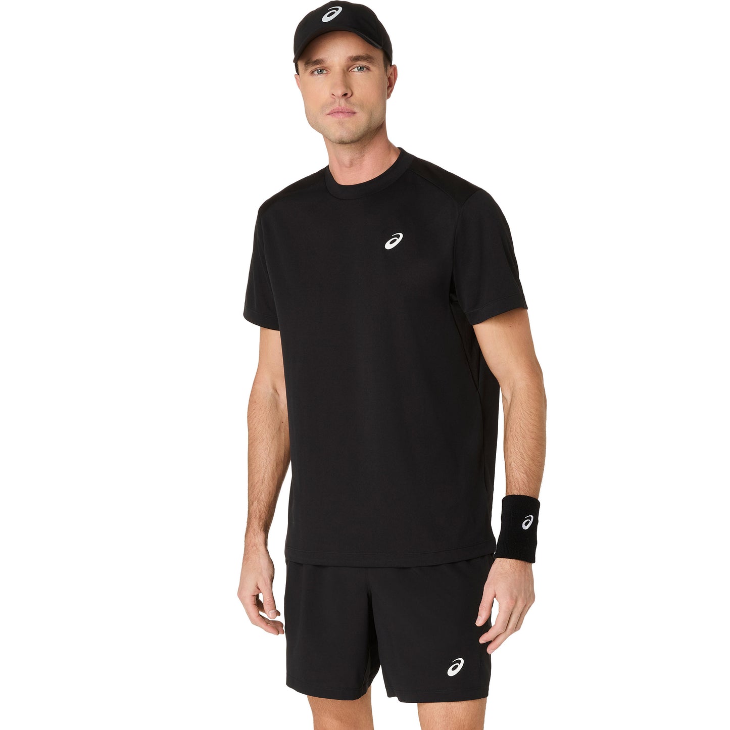 ASICS Court T-Shirt Herren-Schwarz ASICS Court T-Shirt Herren-Schwarz