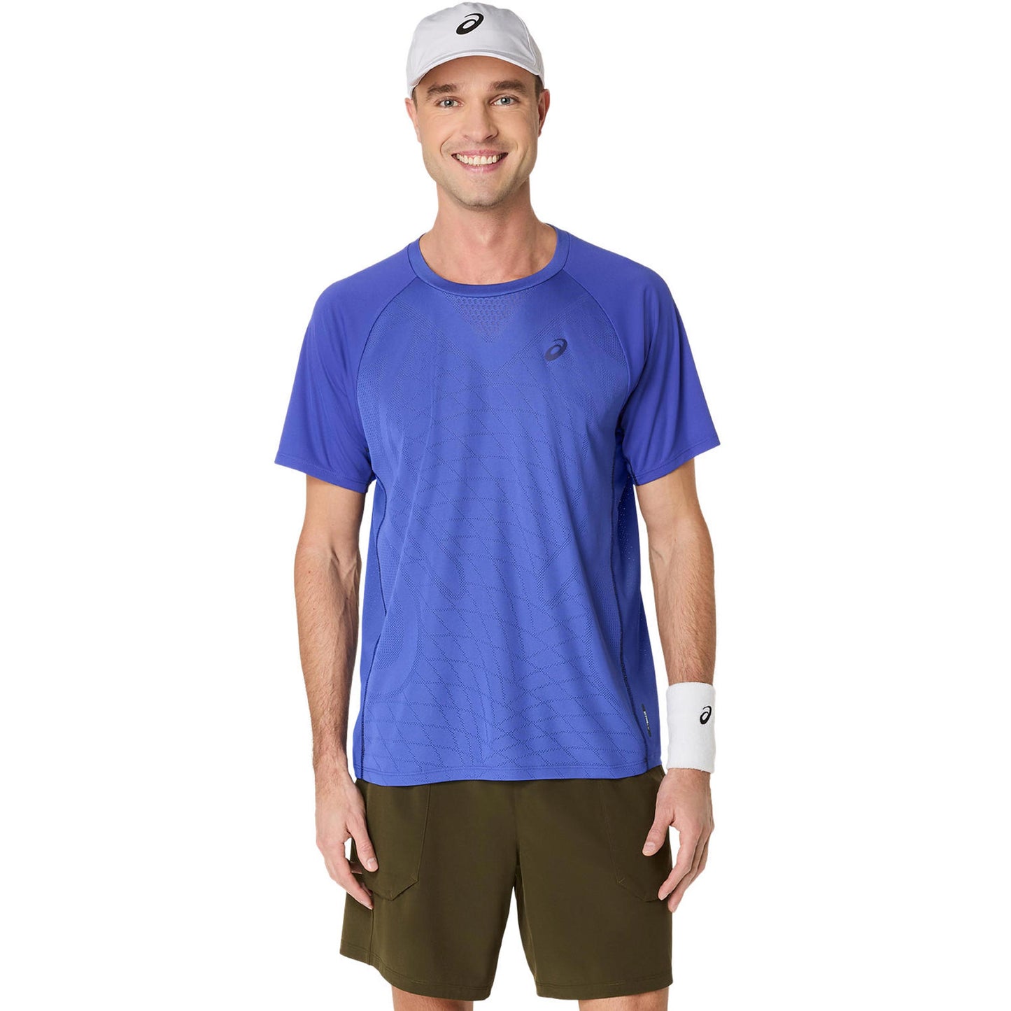 ASICS Match Actibreeze T-Shirt Herren-Blau ASICS Match Actibreeze T-Shirt Herren-Blau