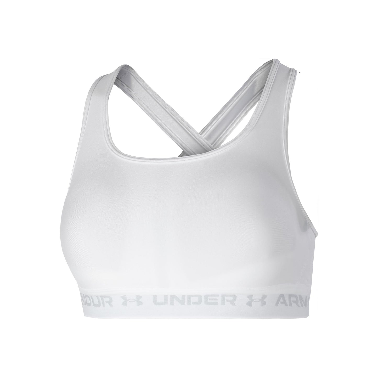 Under Armour Crossback Middle Sport-BH Damen - weiß, grau Under Armour Crossback Middle Sport-BH Damen - weiß, grau