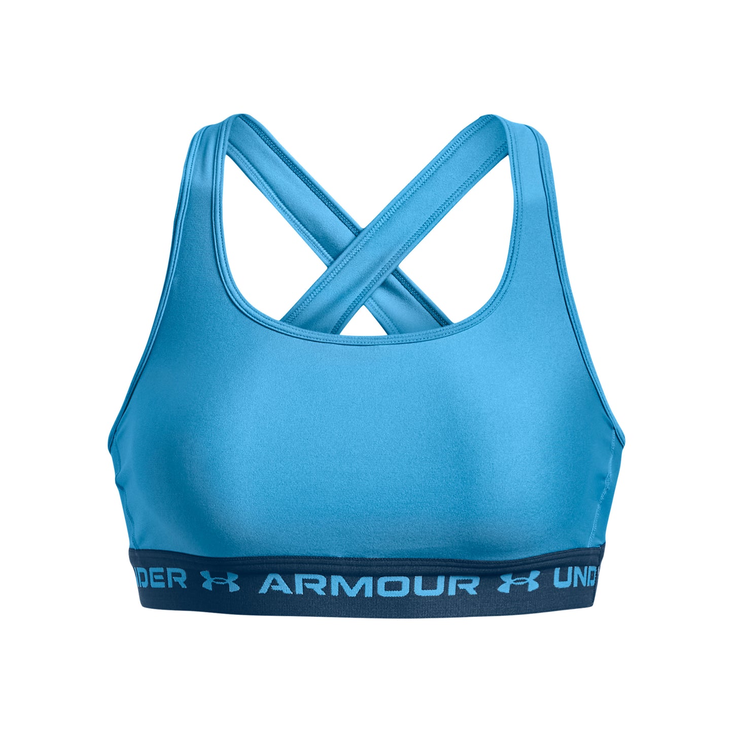 Under Armour Crossback Mid Sport-BH Damen - blau, Under Armour Crossback Mid Sport-BH Damen - blau,