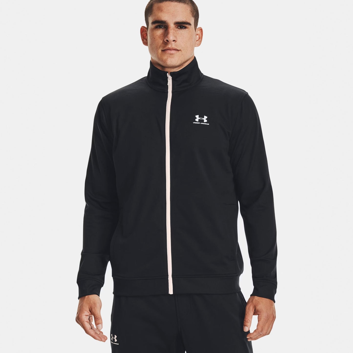 Under Armour Sportstyle Tricot Trainingsjacke Herren - schwarz, weiß Under Armour Sportstyle Tricot Trainingsjacke Herren - schwarz, weiß