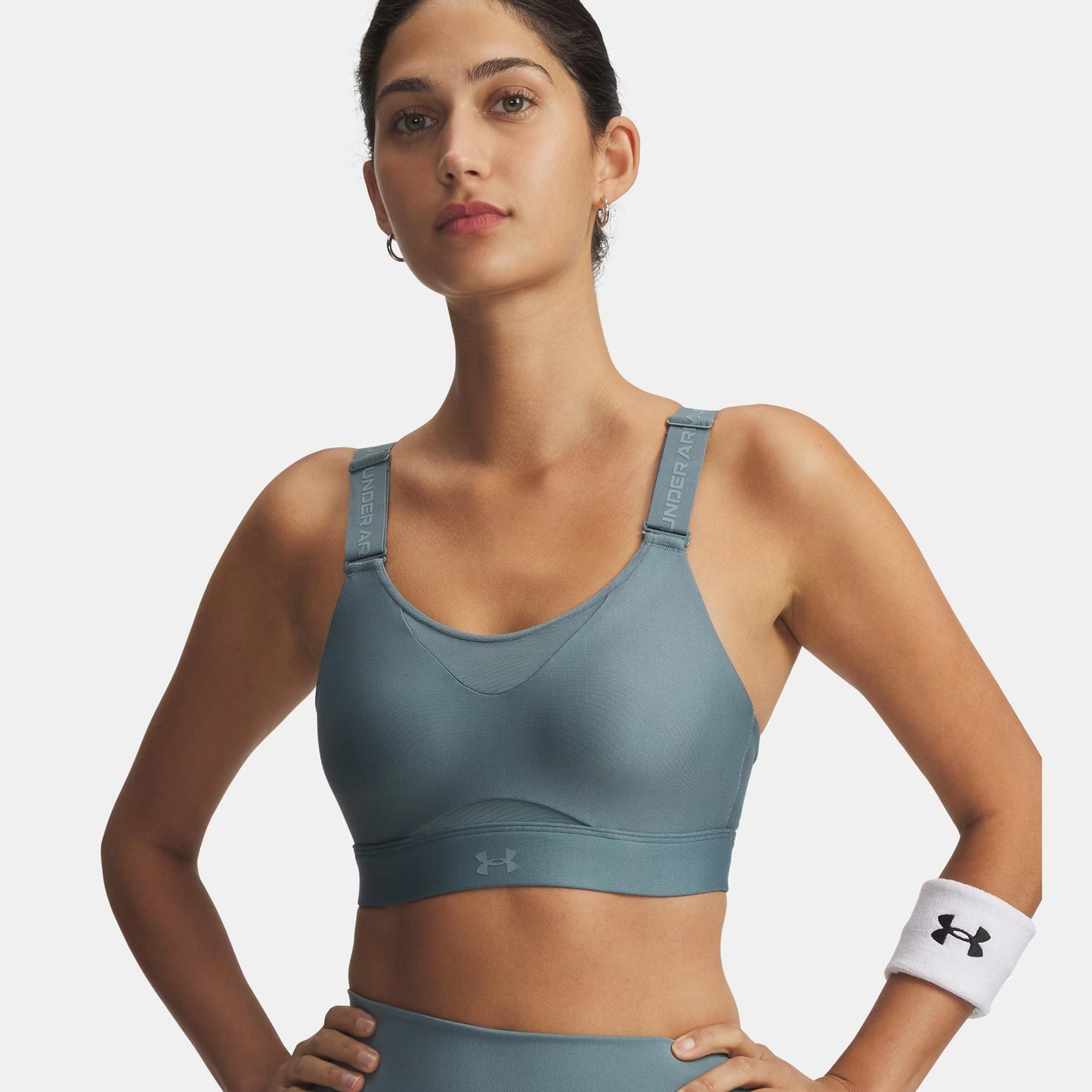 Under Armour Infinity High 2.0 Sport-BH Damen-oliv Under Armour Infinity High 2.0 Sport-BH Damen-oliv