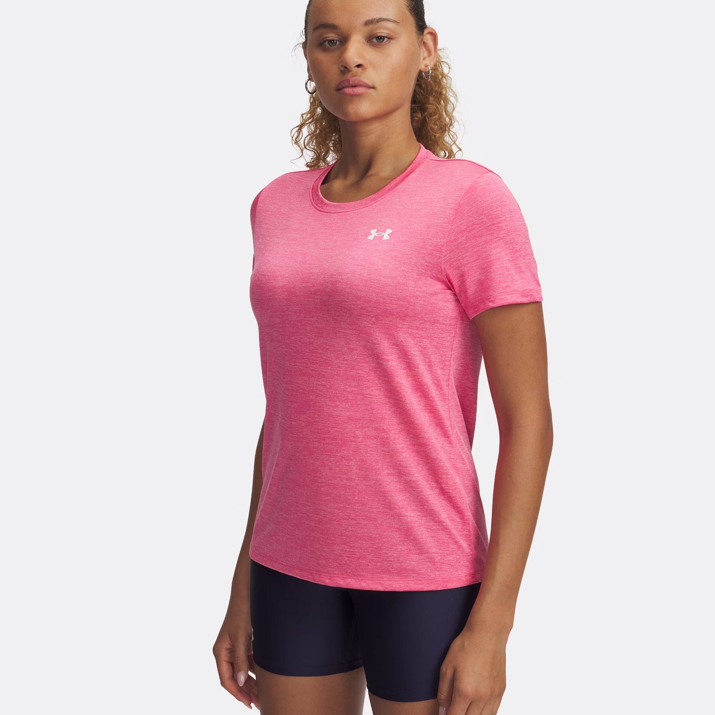 Under Armour Tech Twist T-Shirt Damen-Pink,Weiß Under Armour Tech Twist T-Shirt Damen-Pink,Weiß