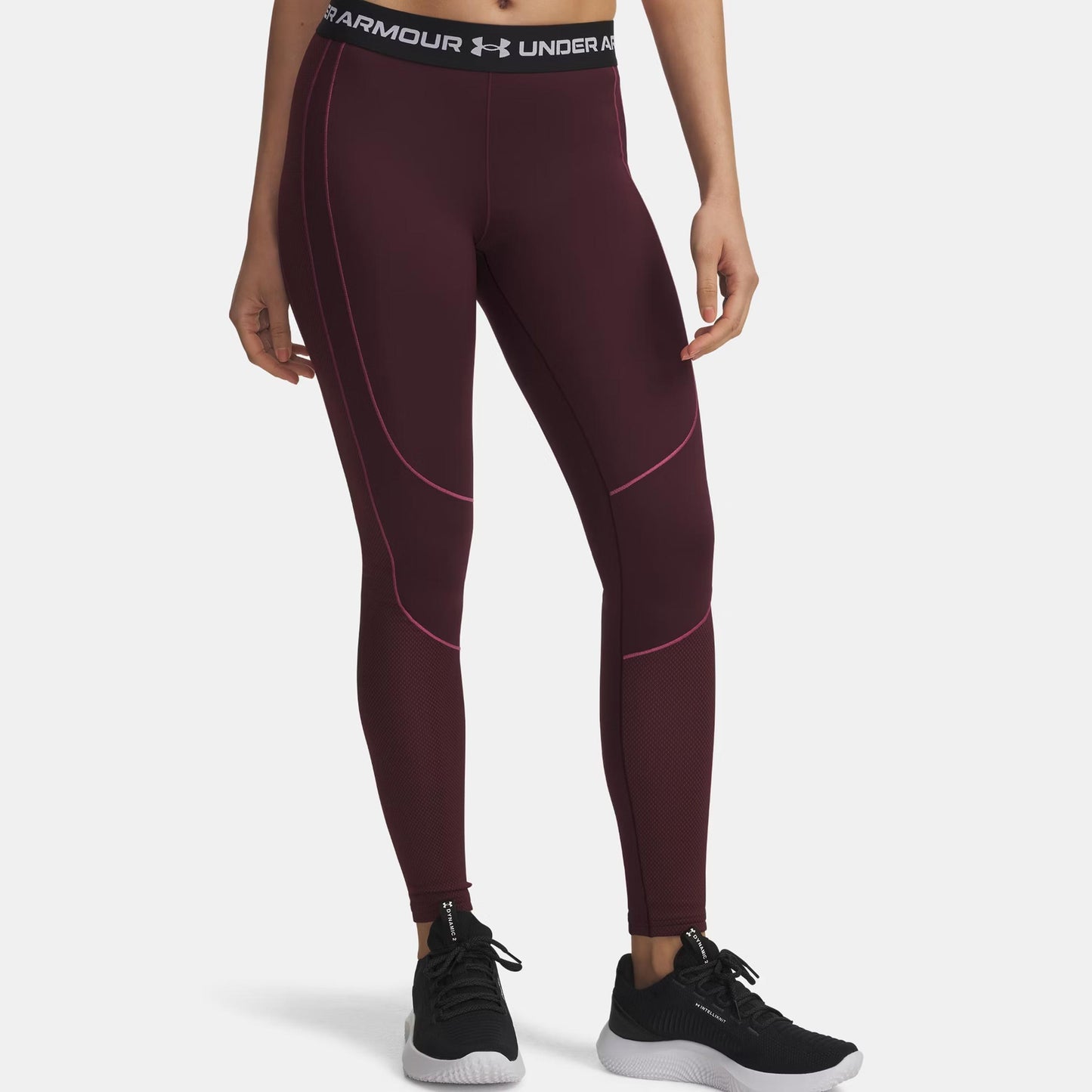 Under Armour ColdGear Textured Tight Damen-weinrot Under Armour ColdGear Textured Tight Damen-weinrot