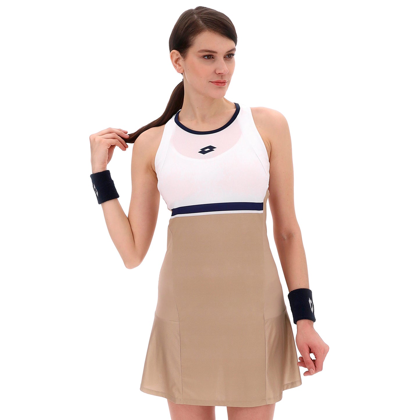Lotto Tech V Kleid Damen-Beige Lotto Tech V Kleid Damen-Beige