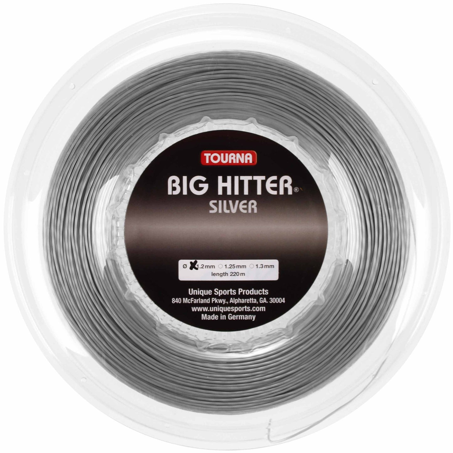 Tourna Big Hitter Saitenrolle 220m-Silber Tourna Big Hitter Saitenrolle 220m-Silber