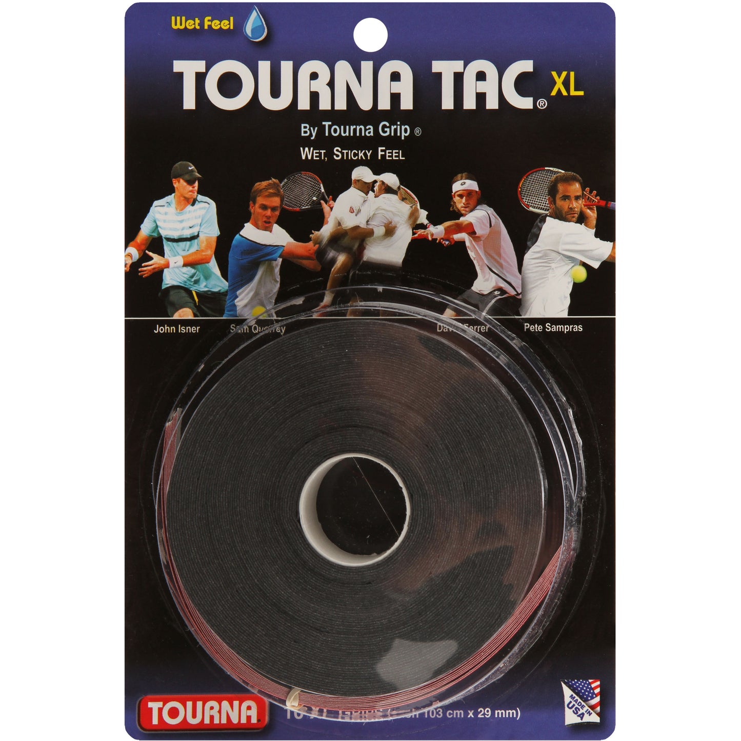 Tourna Tac 10er Pack-Schwarz Tourna Tac 10er Pack-Schwarz