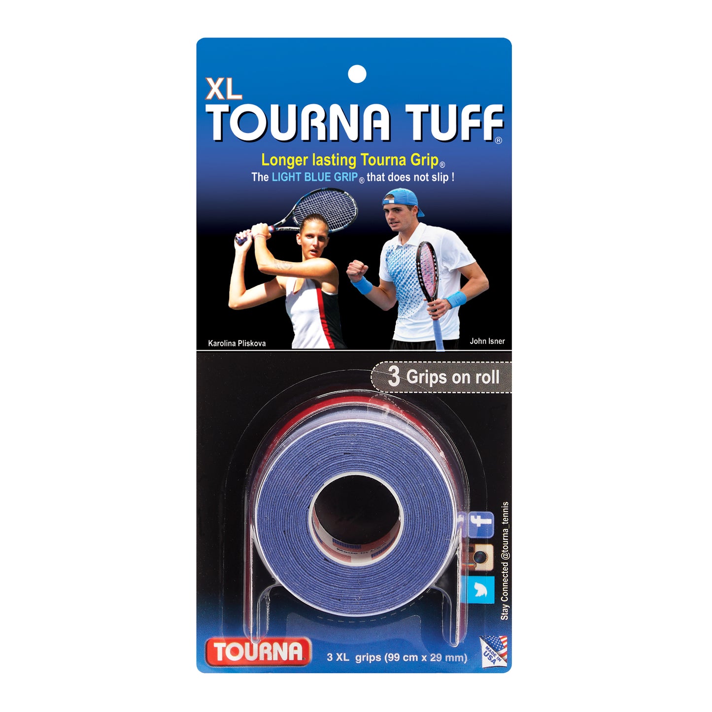 Tourna Tuff 3er Pack-Blau Tourna Tuff 3er Pack-Blau