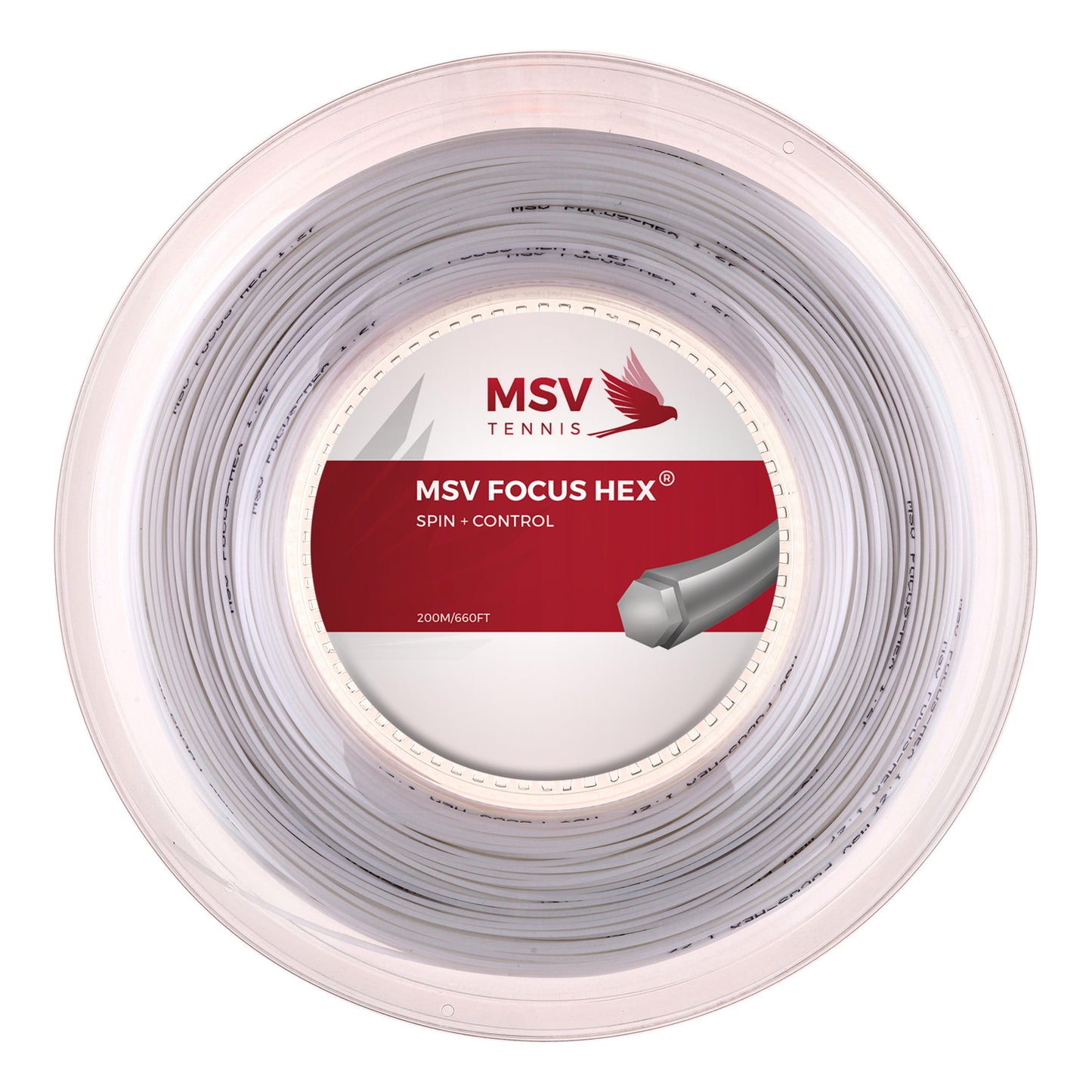 MSV Focus-HEX Saitenrolle 200m-Weiß MSV Focus-HEX Saitenrolle 200m-Weiß