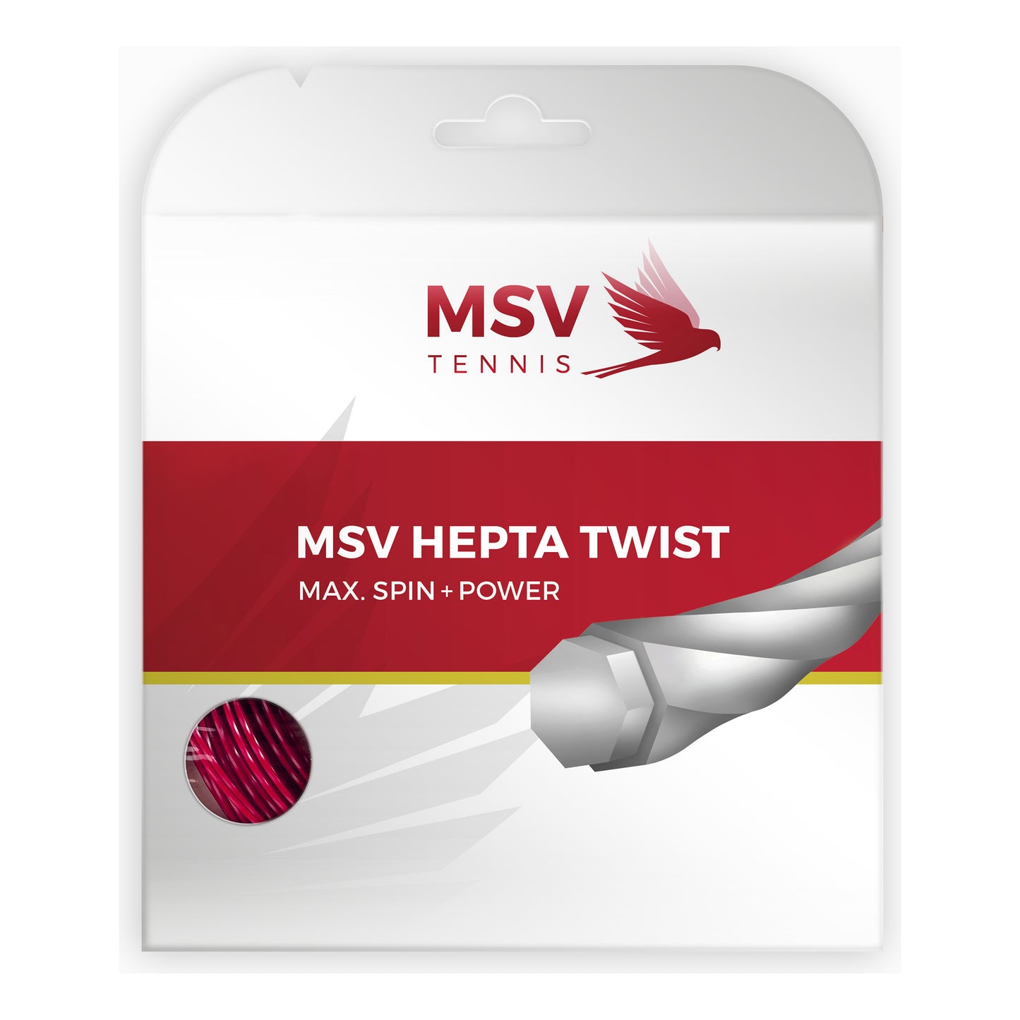 MSV Hepta-Twist Saitenset 12m-Rot MSV Hepta-Twist Saitenset 12m-Rot