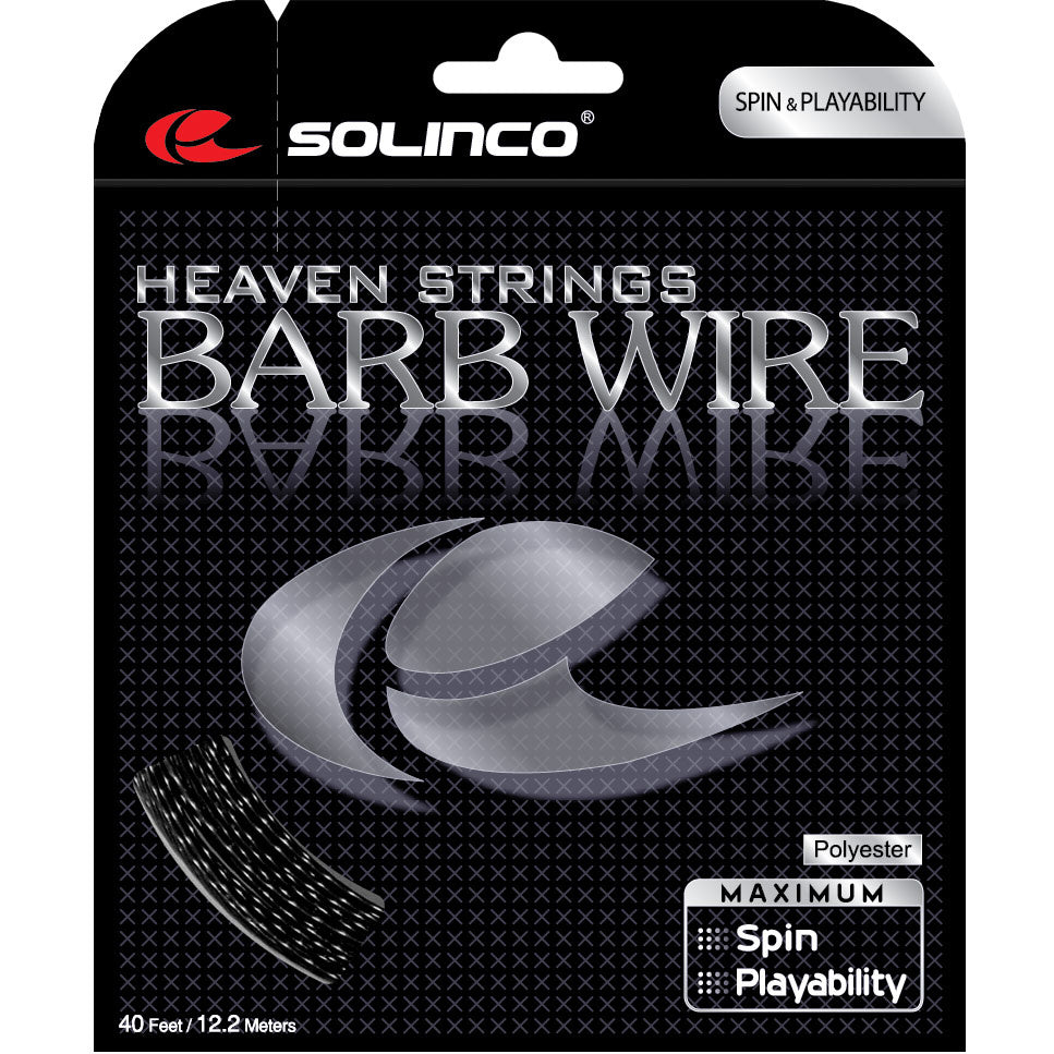 Solinco Barb Wire Saitenset 12,2m-Schwarz Solinco Barb Wire Saitenset 12,2m-Schwarz