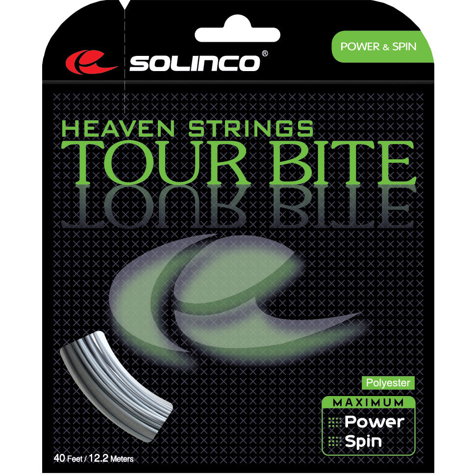 Solinco Tour Bite Saitenset 12,2m-Silber Solinco Tour Bite Saitenset 12,2m-Silber