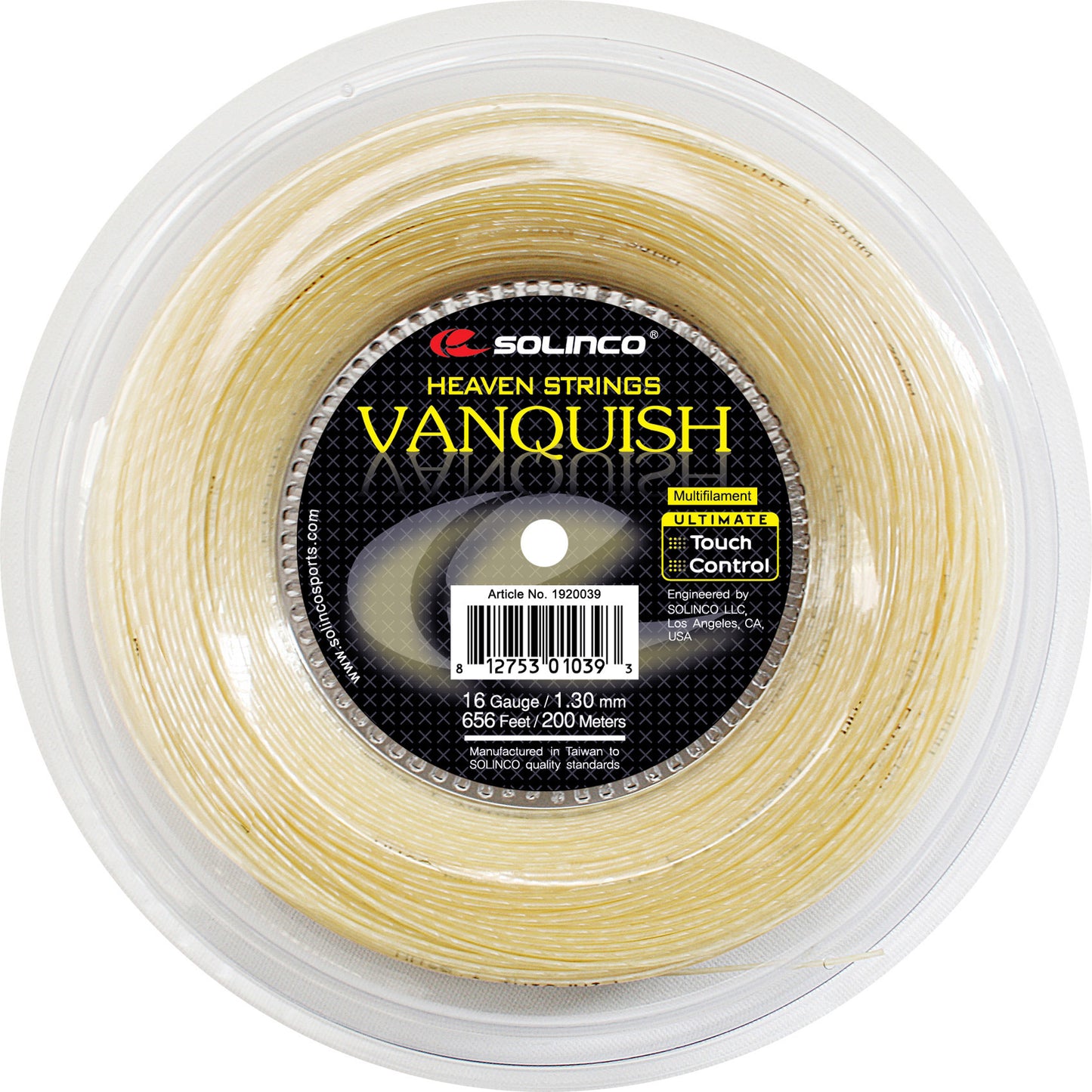 Solinco Vanquish Saitenrolle 200m-Nude Solinco Vanquish Saitenrolle 200m-Nude