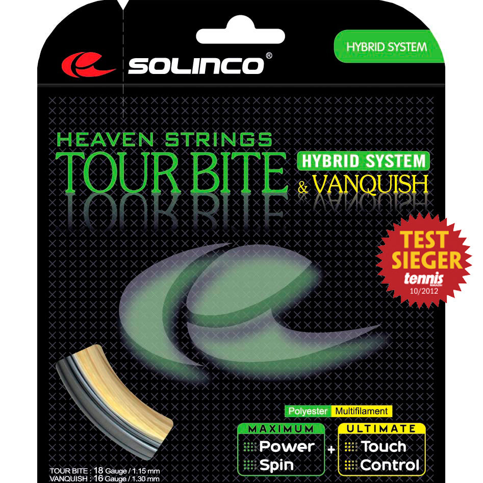 Solinco Tour Bite 6,8m Silber + Vanquish 6,3m Saitenset 13,1m-Silber,Nude Solinco Tour Bite 6,8m Silber + Vanquish 6,3m Saitenset 13,1m-Silber,Nude