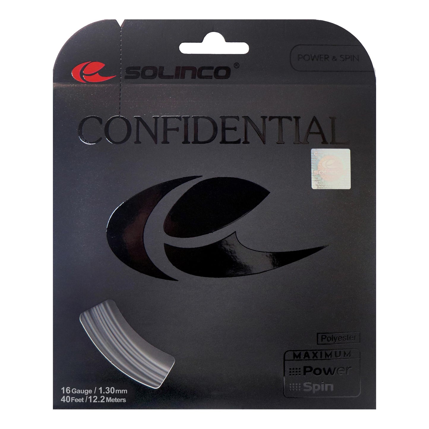 Solinco Confidential Saitenset 12,2m-Dunkelgrau Solinco Confidential Saitenset 12,2m-Dunkelgrau