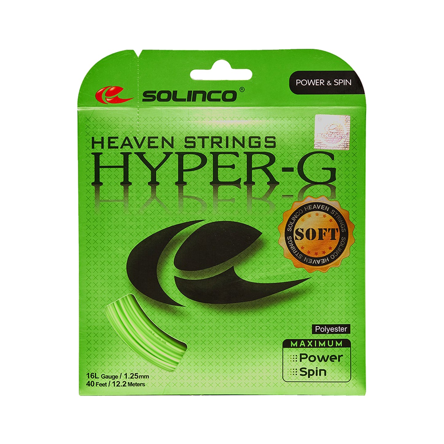 Solinco Hyper-G Soft Saitenset 12,2m-Grün Solinco Hyper-G Soft Saitenset 12,2m-Grün