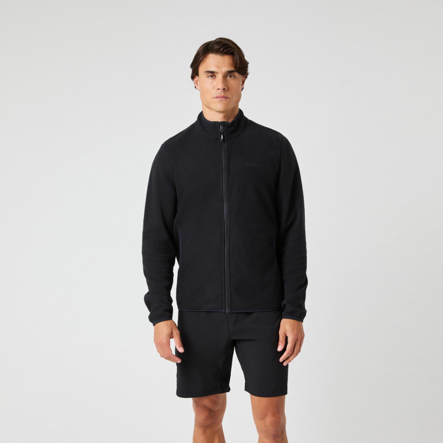 Björn Borg Borg Full Zip Fleece Sweatjacke Herren-Schwarz Björn Borg Borg Full Zip Fleece Sweatjacke Herren-Schwarz