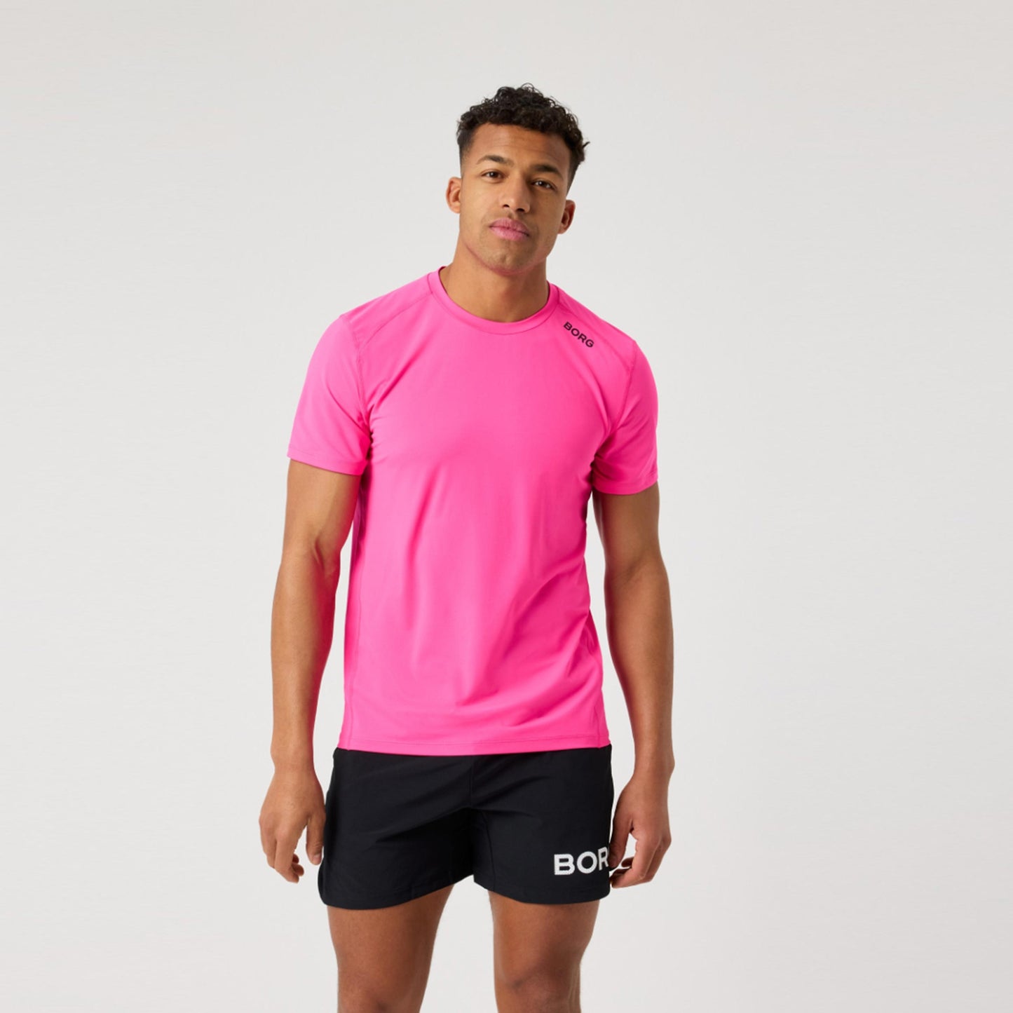 Björn Borg Borg Athletic T-Shirt Herren - pink Björn Borg Borg Athletic T-Shirt Herren - pink
