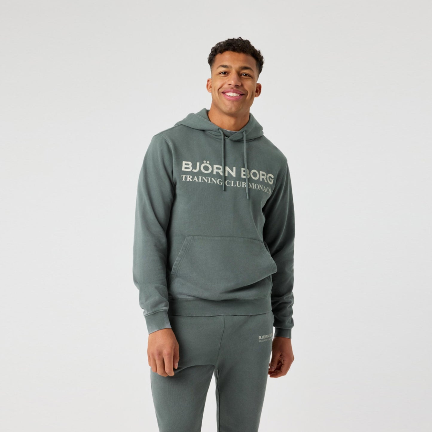 Björn Borg Classic Print Hoody Herren-dunkelgrün Björn Borg Classic Print Hoody Herren-dunkelgrün