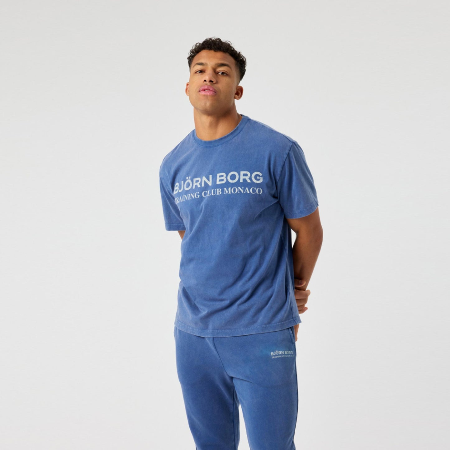 Björn Borg Classic Print T-Shirt Herren-blau Björn Borg Classic Print T-Shirt Herren-blau