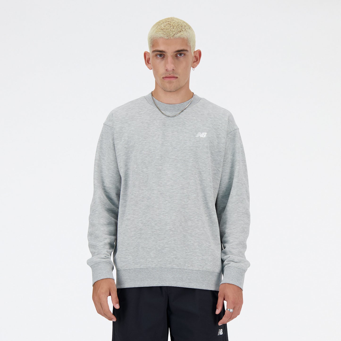 New Balance Essentials French Terry Sweatshirt Herren-Grau New Balance Essentials French Terry Sweatshirt Herren-Grau