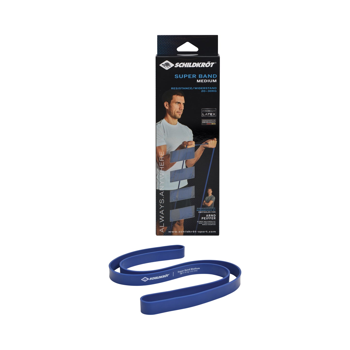 Schildkröt Fitness Super Band Medium Widerstandsbänder-Blau Schildkröt Fitness Super Band Medium Widerstandsbänder-Blau