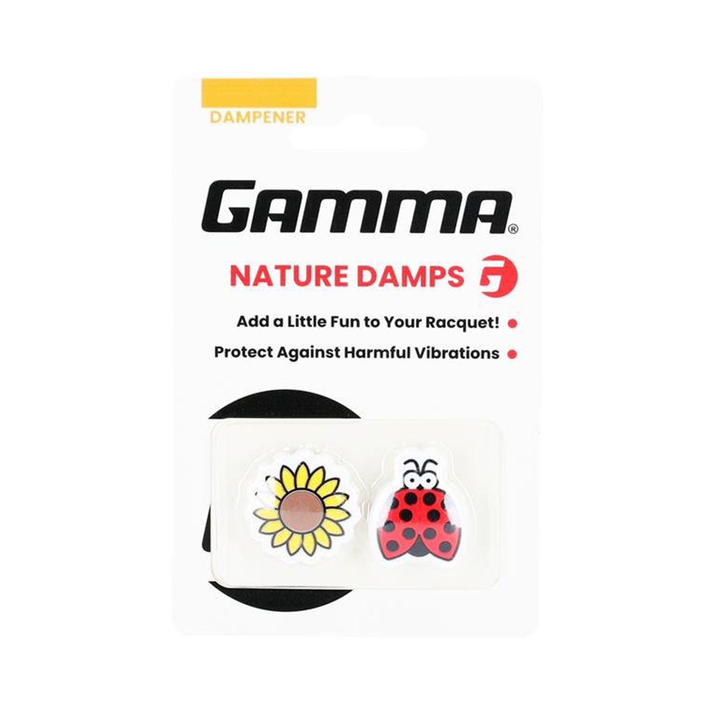Gamma Shockbuster Sonnenblume/Marienkäfer Dämpfer-Gelb,Rot Gamma Shockbuster Sonnenblume/Marienkäfer Dämpfer-Gelb,Rot