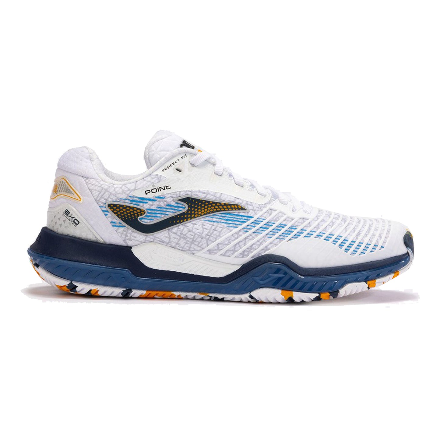 Joma Point Sandplatzschuh Herren-Weiß,Dunkelblau Joma Point Sandplatzschuh Herren-Weiß,Dunkelblau