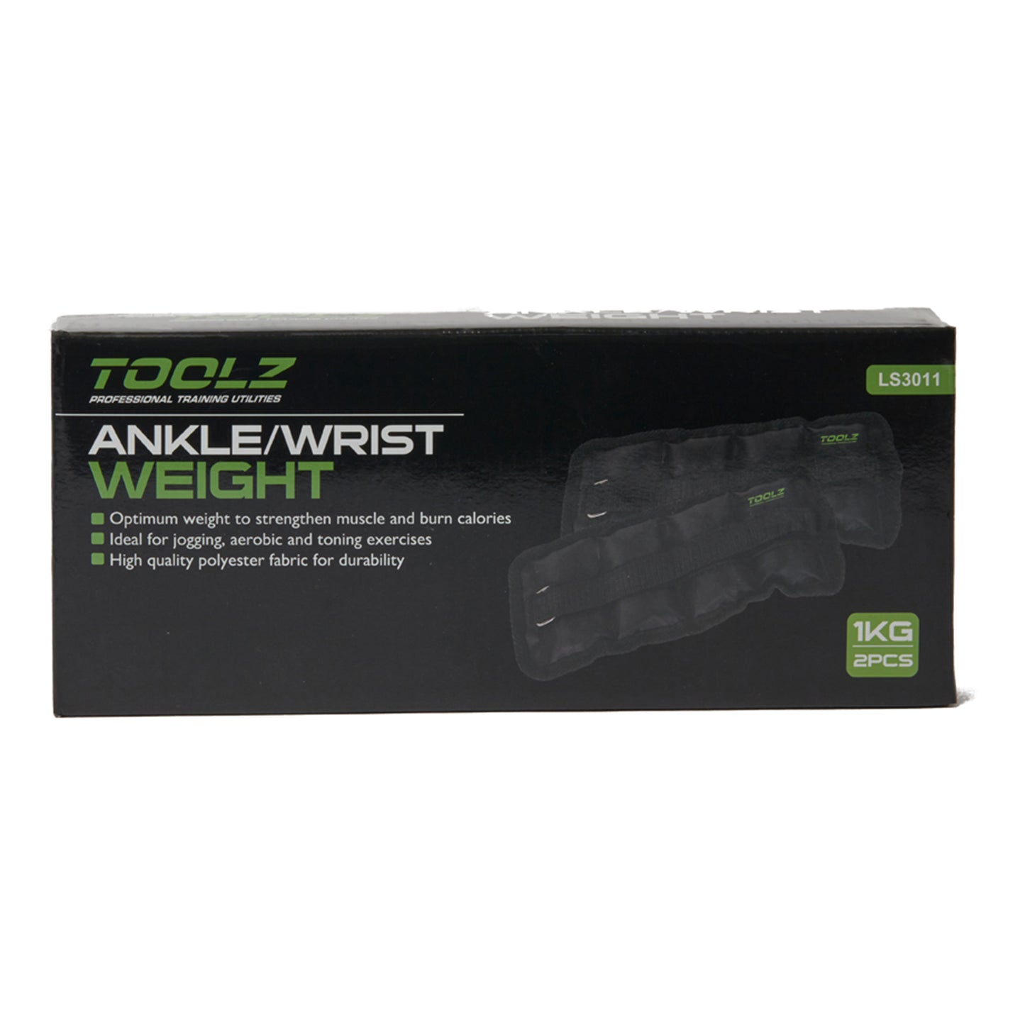 TOOLZ Wrist/Ankle Weight 1kg-2pcs Gewichtsmanschetten-Schwarz TOOLZ Wrist/Ankle Weight 1kg-2pcs Gewichtsmanschetten-Schwarz