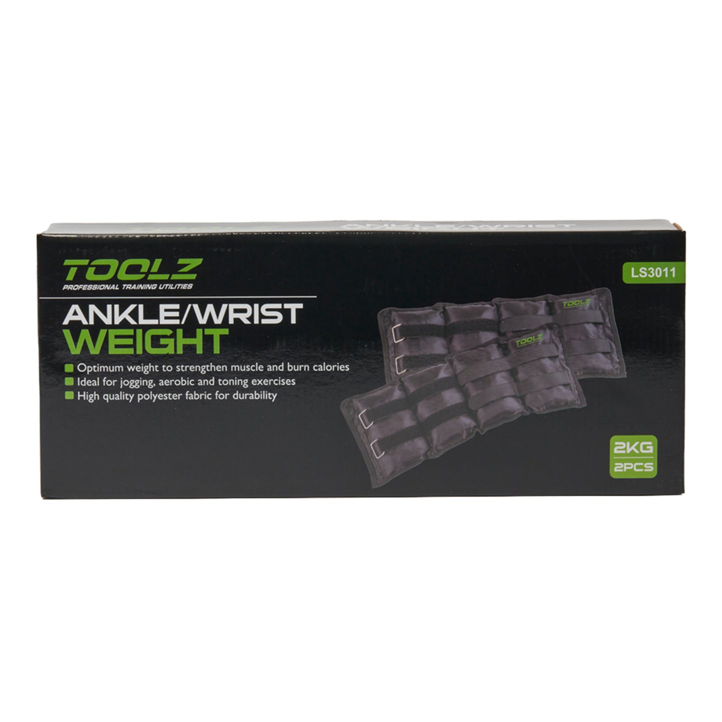 TOOLZ Wrist/Ankle Weight 2kg-2pcs Gewichtsmanschetten-Schwarz TOOLZ Wrist/Ankle Weight 2kg-2pcs Gewichtsmanschetten-Schwarz