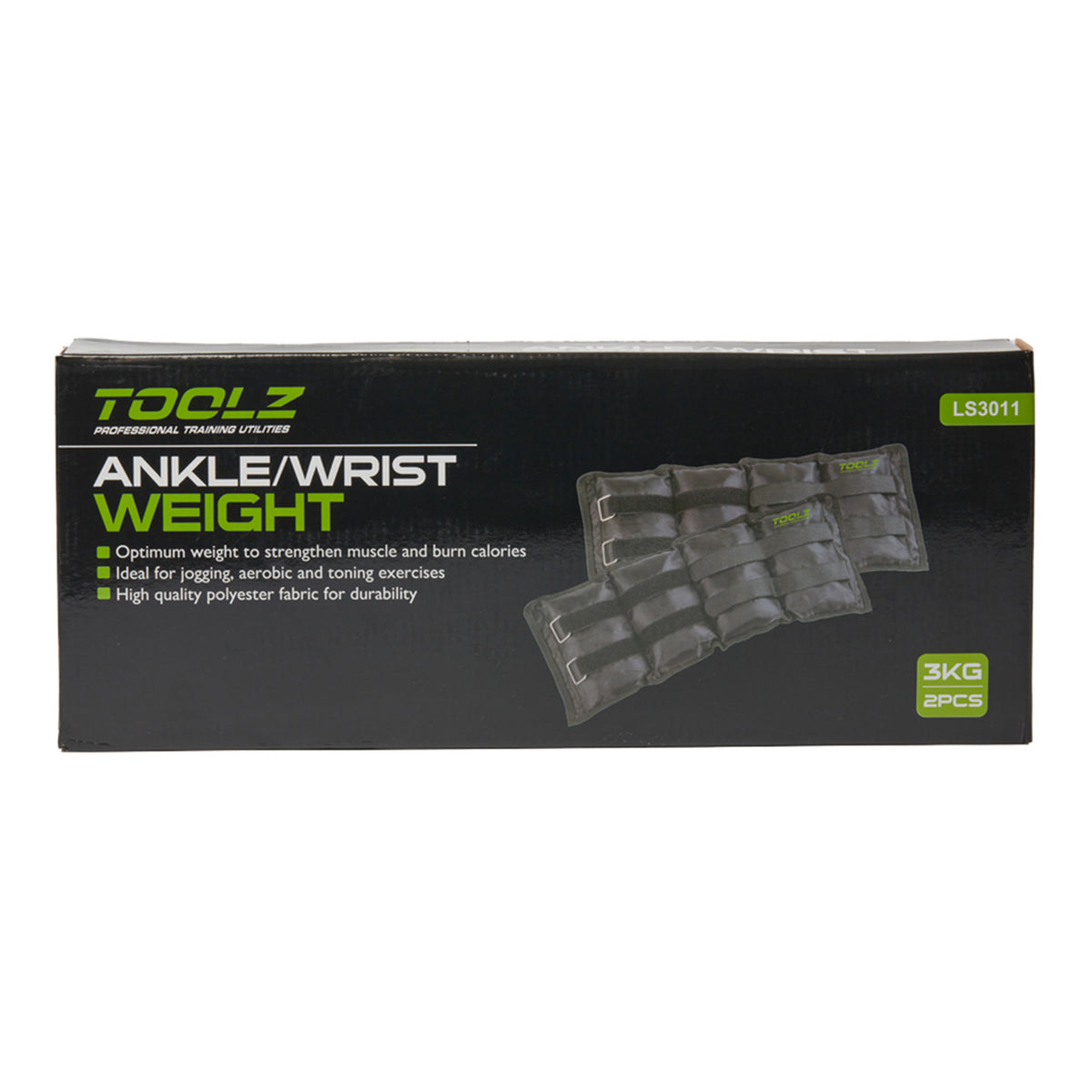 TOOLZ Wrist/Ankle Weight 3kg-2pcs Gewichtsmanschetten-Schwarz TOOLZ Wrist/Ankle Weight 3kg-2pcs Gewichtsmanschetten-Schwarz