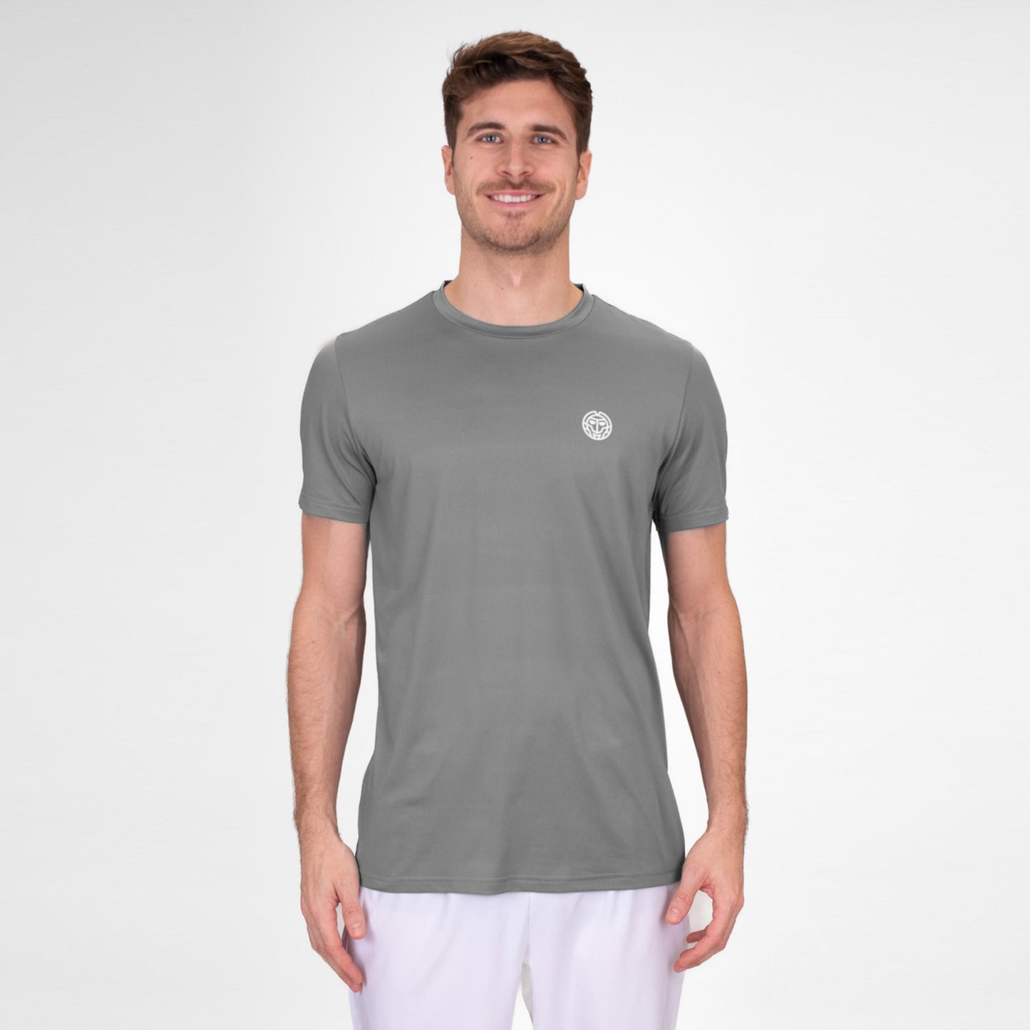 BIDI BADU Crew T-Shirt Herren-Grau BIDI BADU Crew T-Shirt Herren-Grau