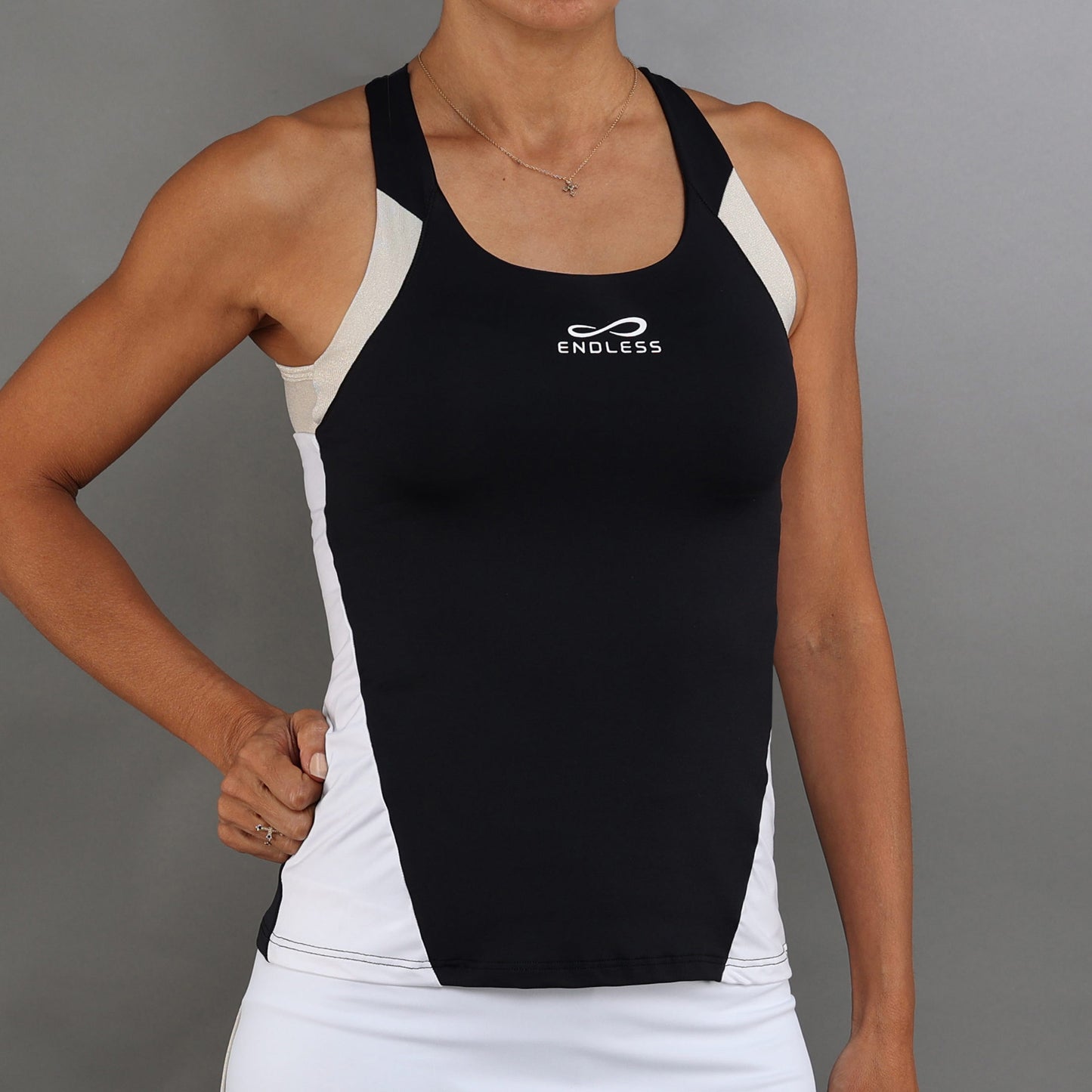 Endless Grace Tank-Top Damen-Schwarz,Gold Endless Grace Tank-Top Damen-Schwarz,Gold