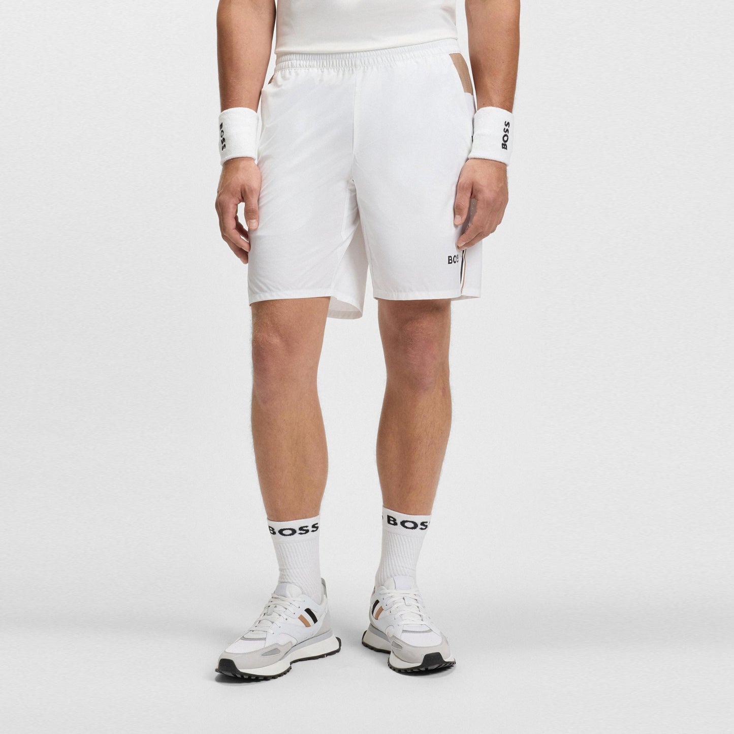 BOSS Match 9in Shorts Herren-Weiß BOSS Match 9in Shorts Herren-Weiß